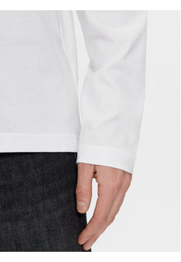 Calvin Klein Longsleeve K10K111847 Biały Regular Fit. Kolor: biały. Materiał: bawełna. Długość rękawa: długi rękaw