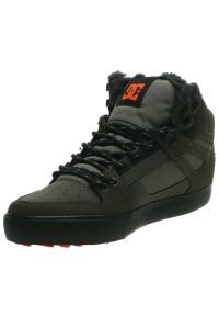 DC Shoes - Buty do chodzenia męskie DC Pure Hightop WC Wnt. Kolor: zielony, pomarańczowy, wielokolorowy. Materiał: skóra, syntetyk. Sport: turystyka piesza #1