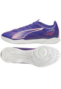 Buty Puma Ultra 5 Play It 107907 01 fioletowe. Kolor: fioletowy. Materiał: materiał. Szerokość cholewki: normalna. Sport: piłka nożna #1