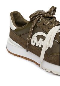 MICHAEL Michael Kors Sneakersy Nova 43T6NOFS2D Khaki. Kolor: brązowy. Materiał: zamsz, skóra #6