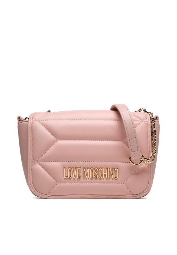 Love Moschino - LOVE MOSCHINO Torebka JC4056PP1HL1260B Różowy. Kolor: różowy. Materiał: skórzane