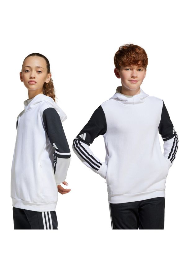 Adidas - Bluza dla dzieci adidas Squadra 25 Sweat Hoody. Kolor: biały, wielokolorowy, czarny