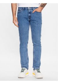 Tommy Jeans Jeansy Scanton DM0DM17370 Granatowy Slim Fit. Kolor: niebieski