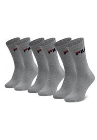 Skarpety Tenisowe Fila Crew 3-Pak Unisex Antracyt 35-38. Kolor: szary