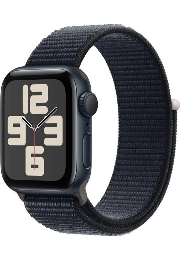 APPLE - Smartwatch Apple Watch SE 2023 GPS + Cellular 44mm Midnight Alu Sport Loop Czarny (MRHC3QF/A). Rodzaj zegarka: smartwatch. Kolor: czarny. Styl: sportowy