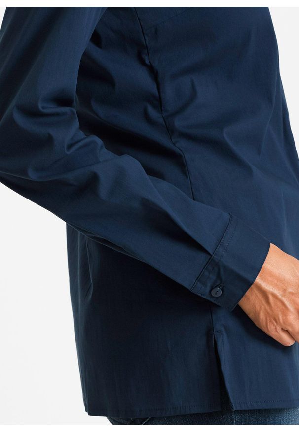 bonprix - Długa bluzka ze stretchem. Kolor: biały. Długość: długie