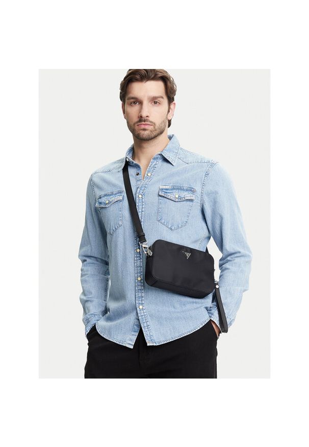 Saszetka Guess. Kolor: czarny