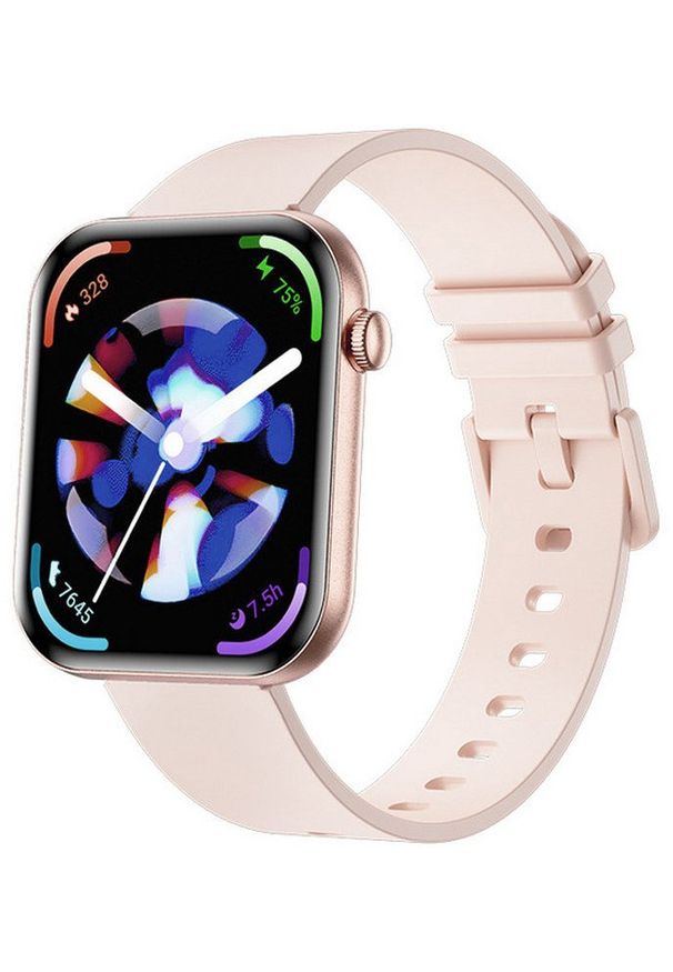 Rubicon - Zegarek Damski SMARTWATCH RUBICON RNCF49 pink/pink silicone. Rodzaj zegarka: smartwatch