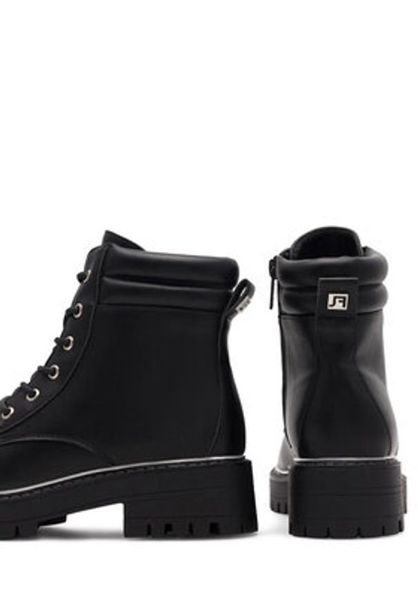Jenny - JENNY Botki CHLOE WS2302-23 Czarny. Kolor: czarny. Materiał: materiał