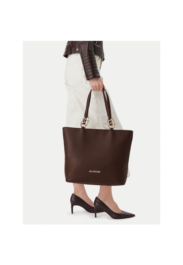 Love Moschino - Torebka LOVE MOSCHINO. Kolor: brązowy