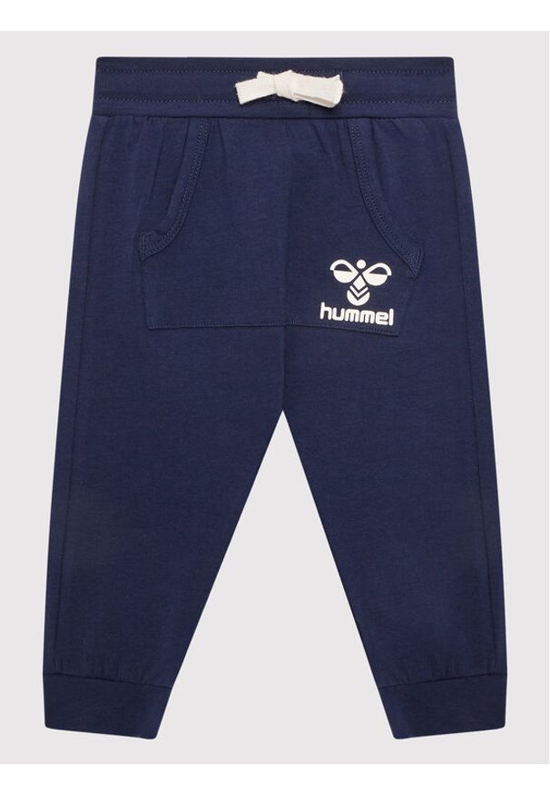 Hummel Spodnie dresowe Futte 214239 Granatowy Regular Fit. Kolor: niebieski. Materiał: bawełna