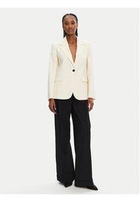 Weekend Max Mara Marynarka Lamine 2425046051 Écru Standard Fit. Materiał: wełna
