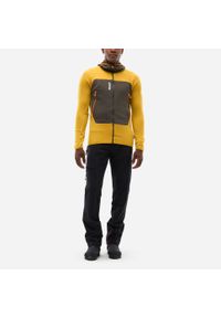 Millet - Kurtka polarowa męska MILLET M Fusion Grid Hoodie Żółty. Kolor: żółty. Materiał: polar