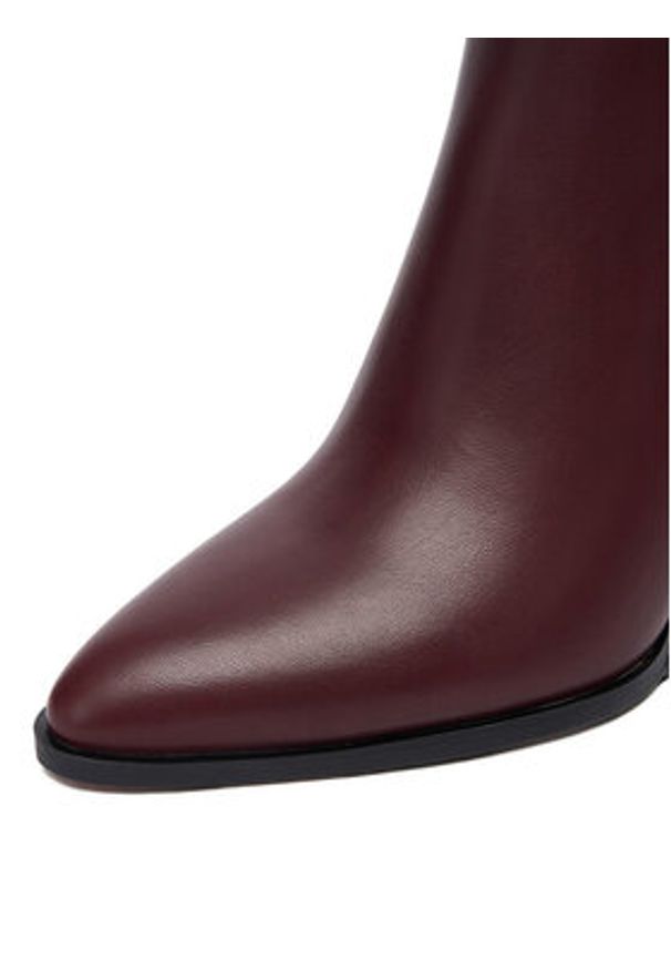 Nine West Botki CEO-NASIRA-01 Bordowy. Kolor: czerwony. Materiał: materiał