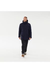 quechua - Parka turystyczna męska zimowa Quechua NH500 -10°C wodoodporna. Okazja: na spacer. Kolor: czarny, niebieski, wielokolorowy. Materiał: materiał. Sezon: zima