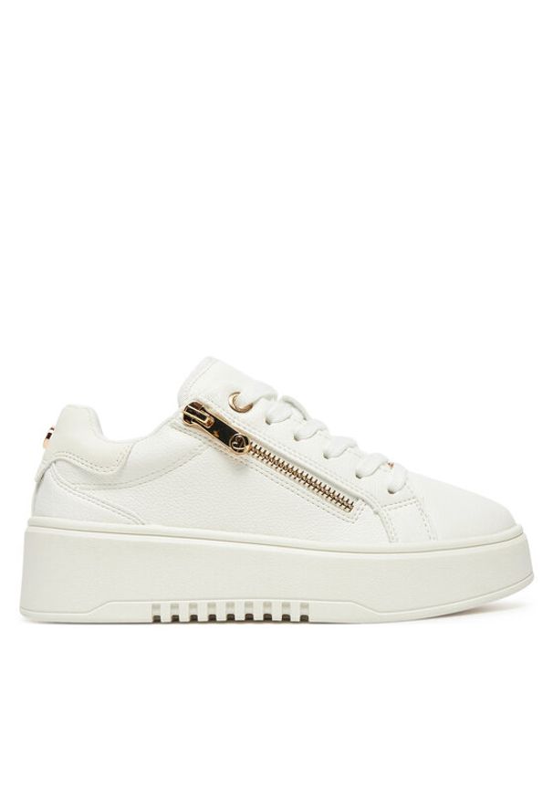 DeeZee Sneakersy AM25233-D Biały. Kolor: biały. Materiał: skóra