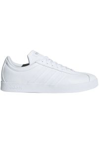 Adidas - Buty adidas Vl Court 2.0 W B42314 białe. Okazja: na co dzień. Zapięcie: sznurówki. Kolor: biały. Materiał: guma, syntetyk, materiał, skóra. Szerokość cholewki: normalna #1