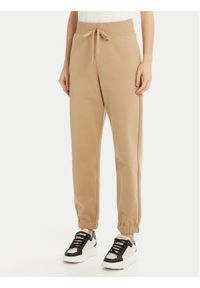 Weekend Max Mara Spodnie dresowe Olimpia 2515781031 Beżowy Regular Fit. Kolor: beżowy. Materiał: bawełna #1