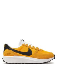 Nike Sneakersy Waffle Nav FJ4195 700 Żółty. Kolor: żółty. Materiał: skóra, zamsz