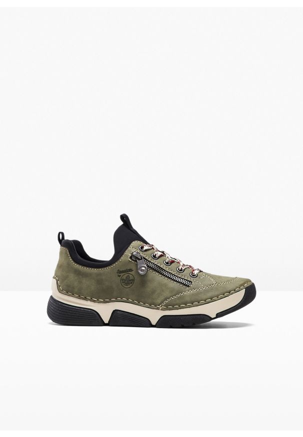 bonprix - Sneakersy Rieker. Kolor: zielony