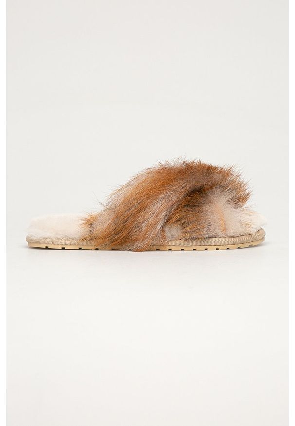 EMU Australia - Emu Australia - Kapcie Mayberry Lava. Kolor: brązowy. Materiał: guma, wełna