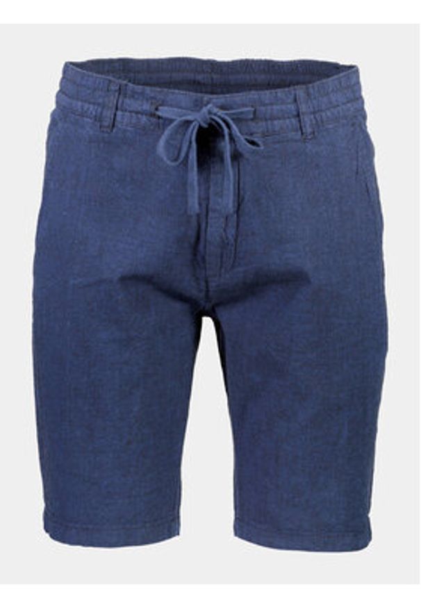 Lindbergh Szorty materiałowe 30-508003 Granatowy Relaxed Fit. Kolor: niebieski. Materiał: len
