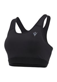 Biustonosz damski Macron Running Beatrix. Kolor: czarny. Sport: bieganie #1