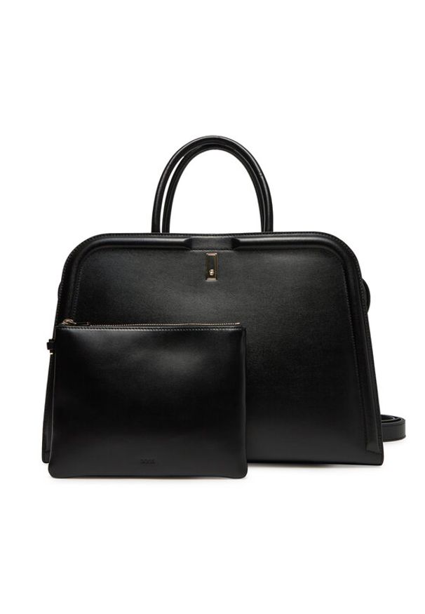 BOSS Torebka Ariell Busin.Tote N. 50521062 Czarny. Kolor: czarny. Materiał: skórzane