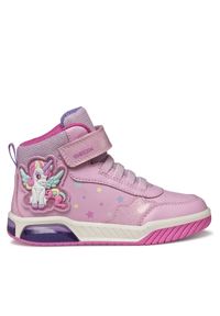 Sneakersy Geox. Kolor: różowy