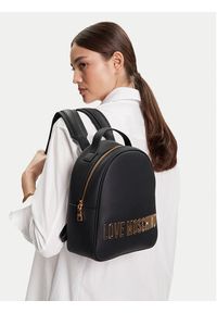 Love Moschino - LOVE MOSCHINO Plecak JC4197PP1NKD0000 Czarny. Kolor: czarny. Materiał: skóra #4