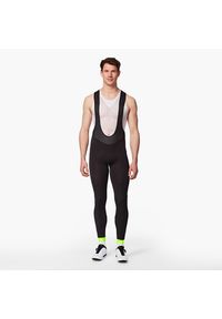 VAN RYSEL - Spodnie rowerowe Btwin Discover zimowe na szelkach. Kolor: czarny. Materiał: poliester, elastan. Sezon: zima. Sport: kolarstwo #1