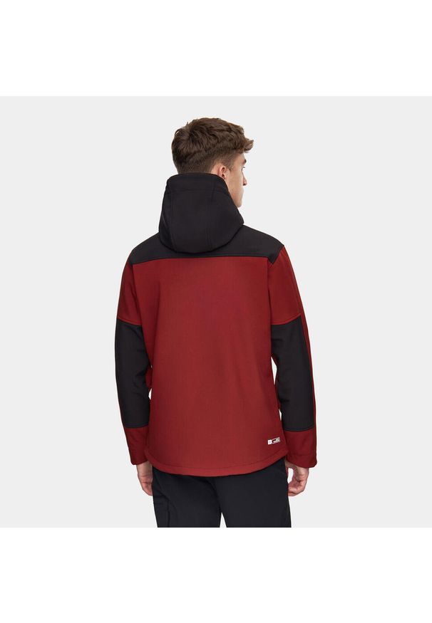 Kurtka turystyczna męska softshell Alpinus ASO. Kolor: czerwony. Materiał: softshell. Sport: turystyka piesza