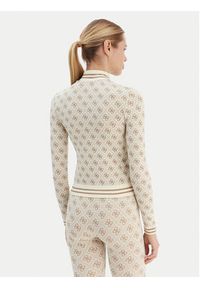 Guess Bluza V5BP08 K2000 Beżowy Slim Fit. Kolor: beżowy. Materiał: syntetyk #2