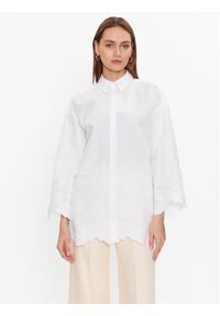 TwinSet - TWINSET Koszula 231TT2303 Biały Relaxed Fit. Kolor: biały. Materiał: bawełna #1