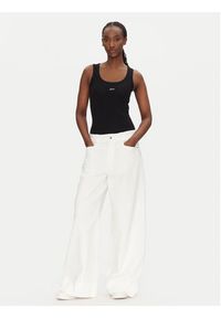 BOSS Top C_Ematite 50547548 Czarny Slim Fit. Kolor: czarny. Materiał: bawełna #3