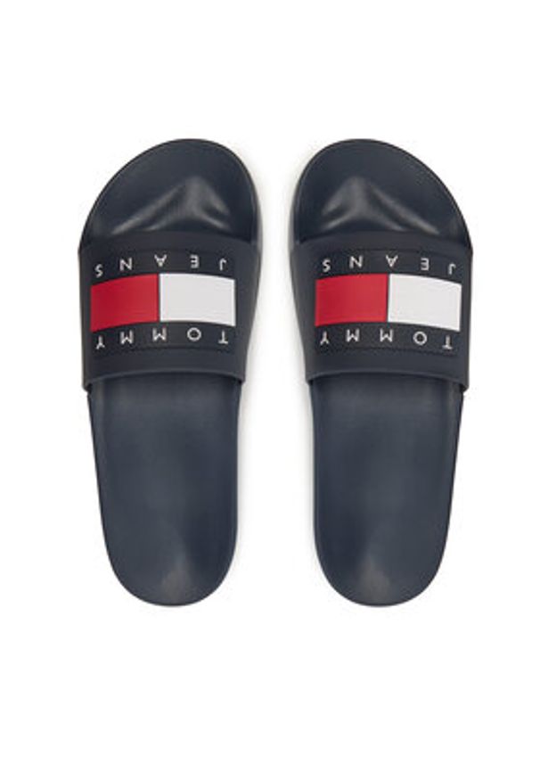 Tommy Jeans Klapki Pool Slide Ess EM0EM01191 Granatowy. Kolor: niebieski. Materiał: syntetyk