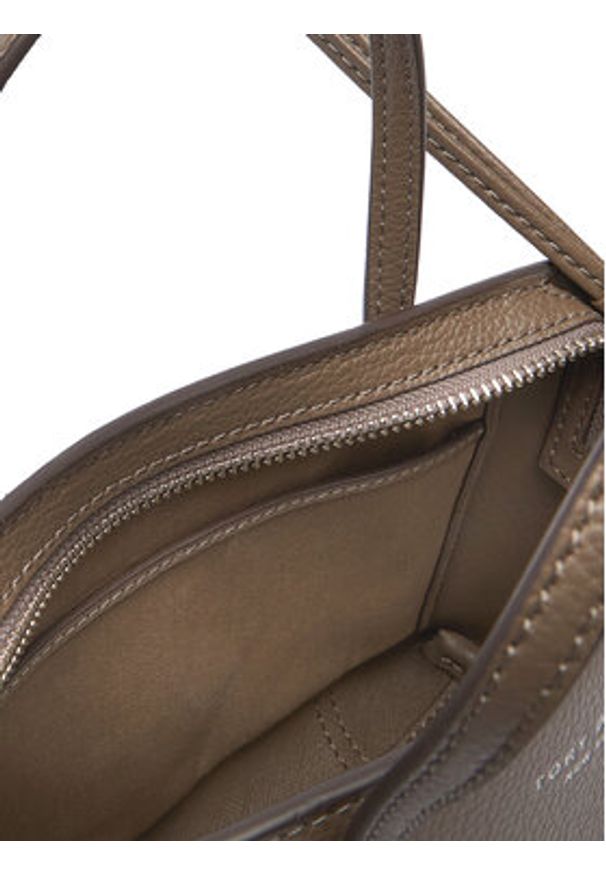 Tory Burch Torebka Perry Mini Tote 175548 Brązowy. Kolor: brązowy. Materiał: skórzane