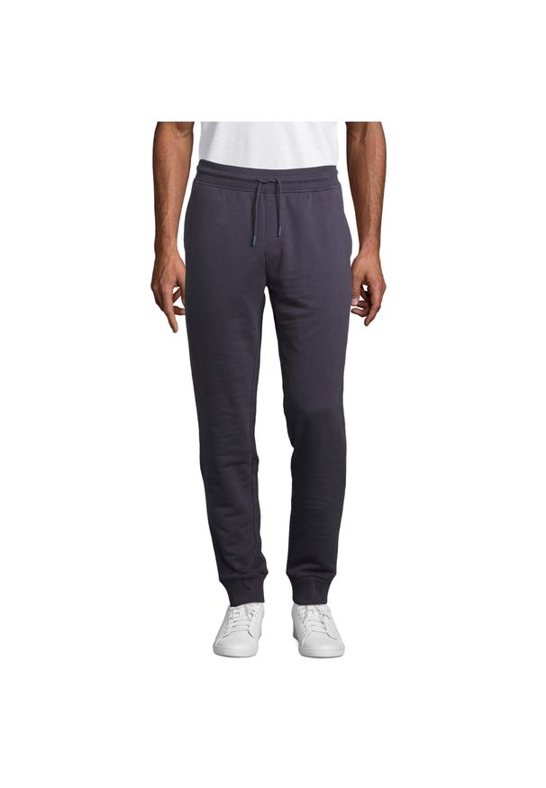 SOL'S - Spodnie do biegania Sol's Jumbo. Kolor: niebieski. Materiał: bawełna. Długość: długie. Sport: bieganie