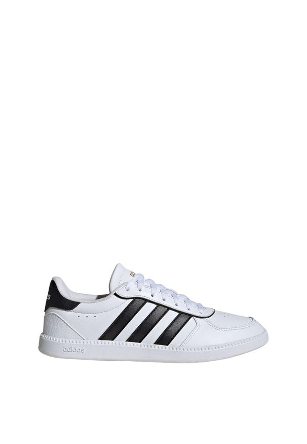 Adidas - Buty Breaknet Sleek. Kolor: czarny, biały, wielokolorowy, żółty. Wzór: gładki. Styl: sportowy