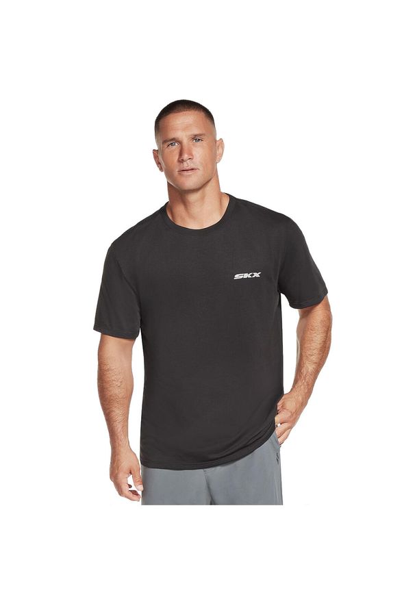 skechers - Skechers Dri-Release SKX Tee, męski t-shirt. Kolor: czarny