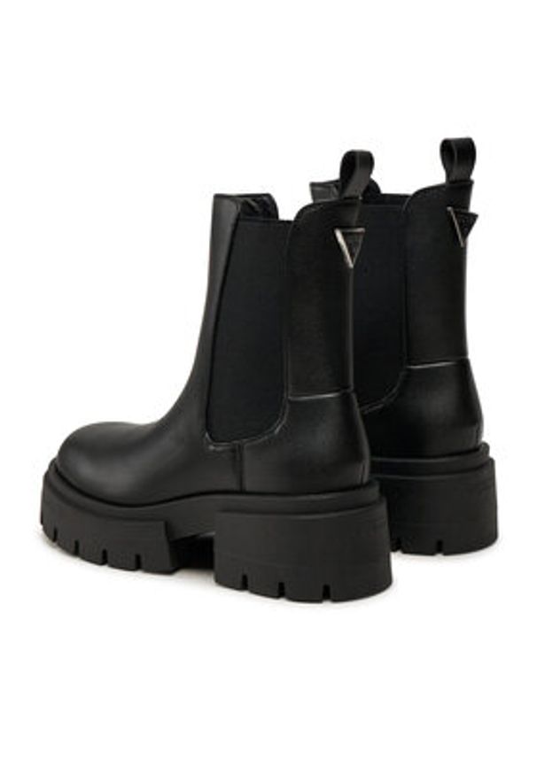 Guess Sztyblety Charlotte FLFCHT ELE10 Czarny. Kolor: czarny. Materiał: skóra