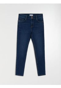 Sinsay - Jeansy skinny - granatowy. Kolor: niebieski