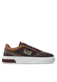 EA7 Emporio Armani Sneakersy X8X173 XK374 U023 Brązowy. Kolor: brązowy. Materiał: skóra #1