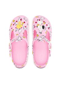 Crocs Klapki Peanuts Mary Jane Clog 211130 Różowy. Kolor: różowy #2