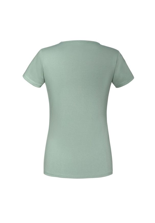 FRUIT OF THE LOOM - Koszulka Damska Iconic 195 Premium Ringspun Cotton T-shirt. Kolor: szary. Sport: turystyka piesza