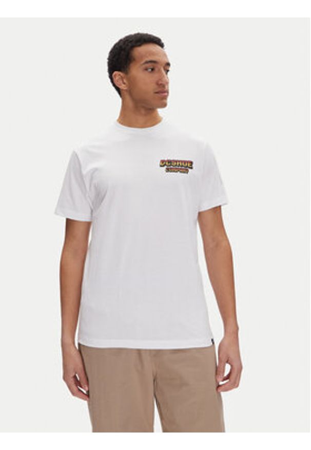 DC Shoes T-Shirt ADYZT05457 Biały Heritage Fit. Kolor: biały. Materiał: bawełna