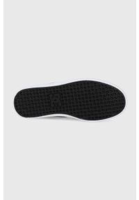 DC tenisówki damskie kolor czarny. Nosek buta: okrągły. Zapięcie: sznurówki. Kolor: czarny. Materiał: materiał, guma