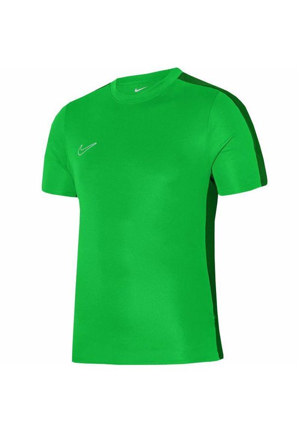 Nike - Męska Koszulka Academy 23 SS DriFIT. Kolor: zielony. Sport: turystyka piesza