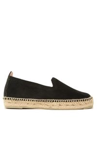 Manebi Espadryle Suede Flat Espadrilles Czarny. Kolor: czarny. Materiał: skóra, zamsz