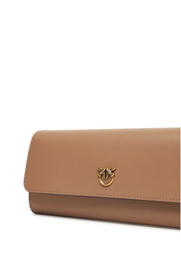 Pinko - PINKO Torebka Love Tiny Brids Wallet C AI 25-26 PCPL 103765 A0F1 Brązowy. Kolor: brązowy. Materiał: skórzane